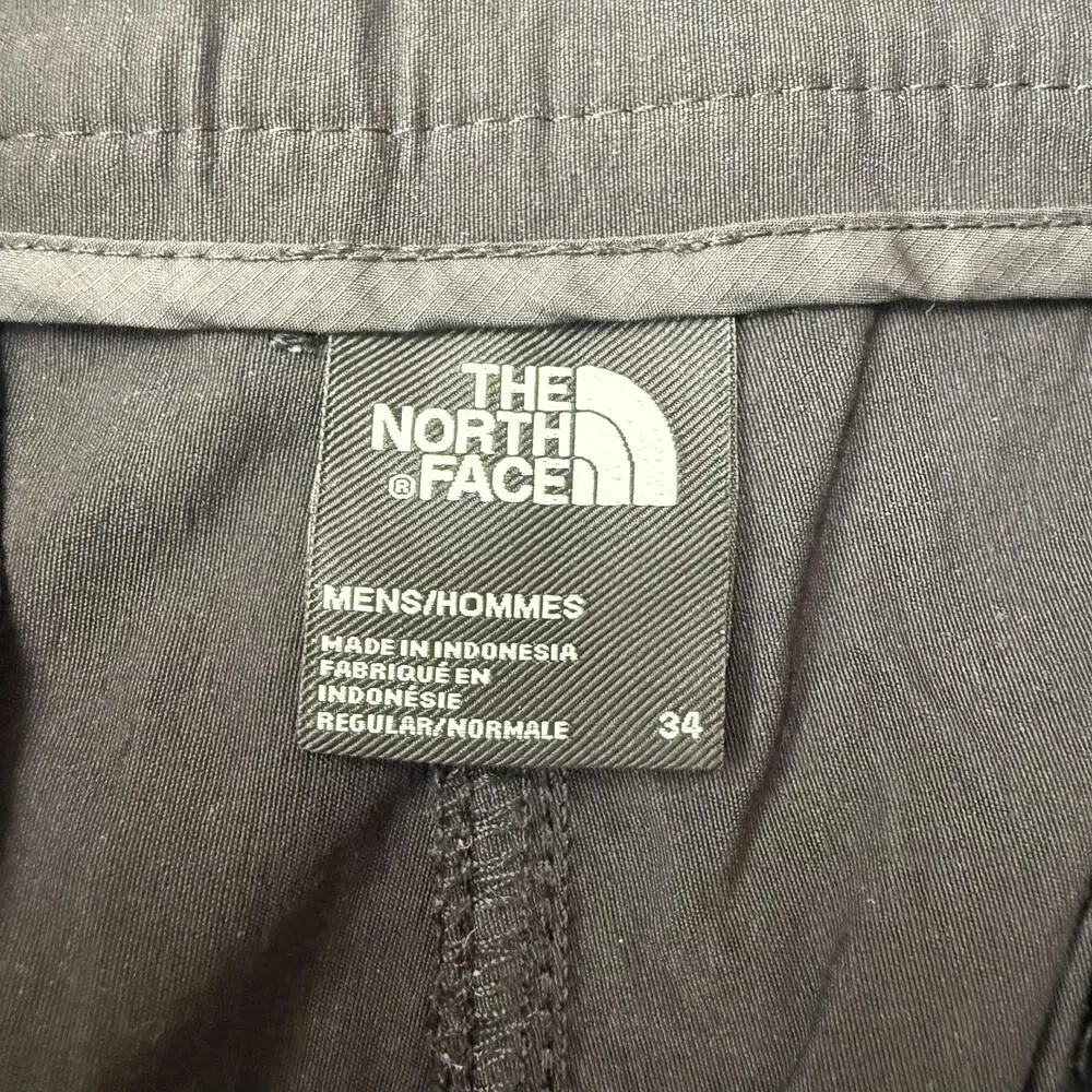 The North Face Shorts Mens 34 Black Quick Dry Stretch Hiking Travel Casual